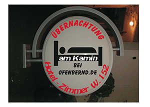 Hotelzimmerschild